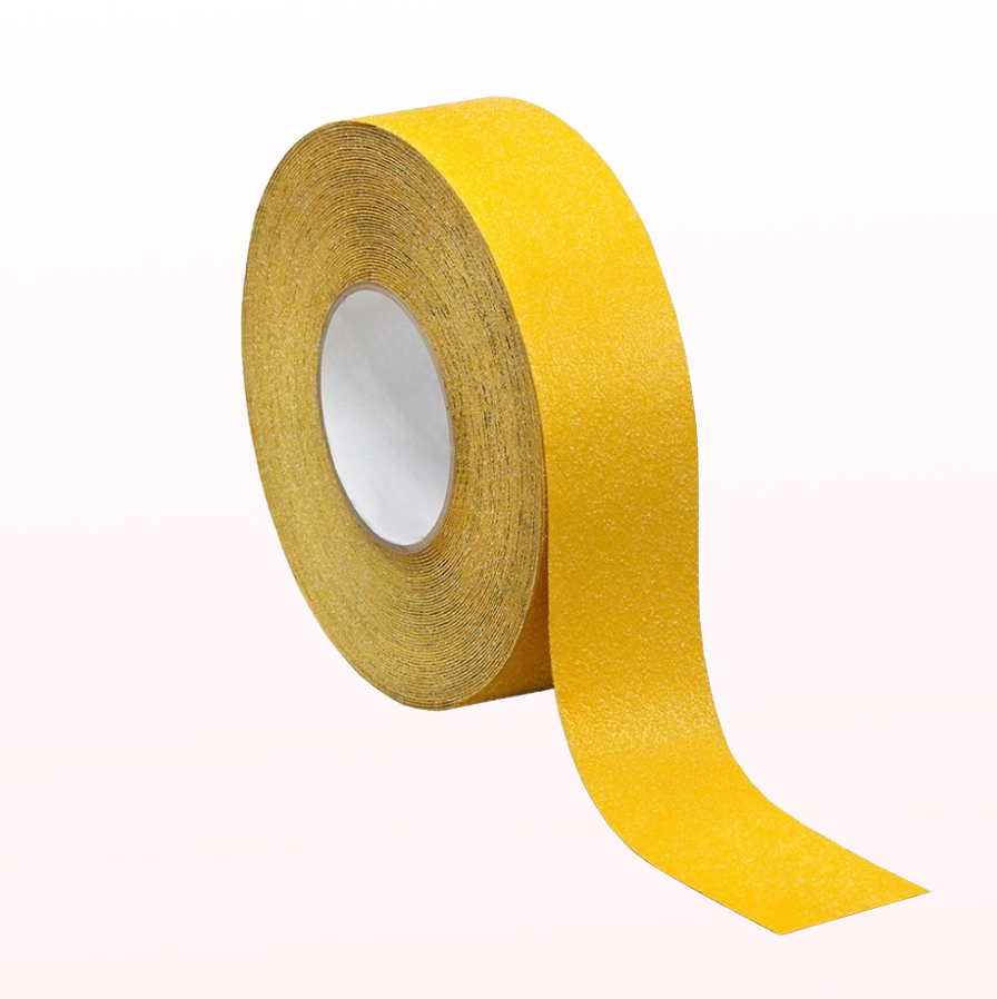 <span style="font-weight: bold;">лента желтая абразивная со скругленными гранями в рулоне, 18,288 м</span>